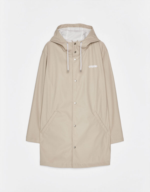 Raincoat with slogan print