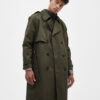 Trench-style coat