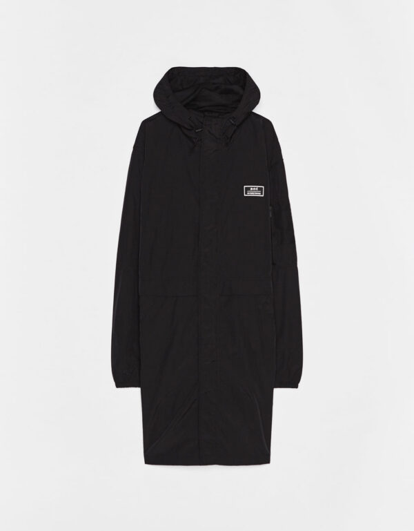 Hooded nylon parka